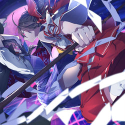 This is a pixiv picture whose title is 憂鬱な夜の始まり.