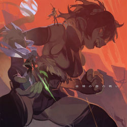 This is a pixiv picture whose title is 危機.