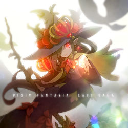 This is a pixiv picture whose title is 【PFLS】常盤木の魔女フルオライト【エルダーグラン】.