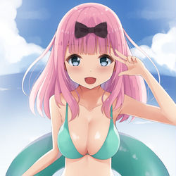 This is a pixiv picture whose title is 藤原千花.