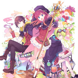 This is a pixiv picture whose title is 春コミパンフレット表紙イラスト.