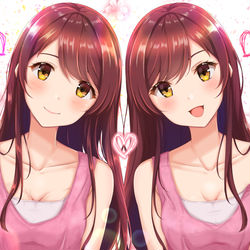 This is a pixiv picture whose title is 甜花甘奈.