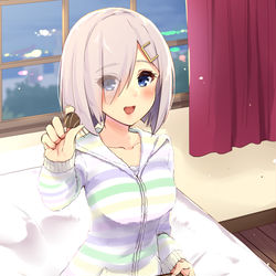This is a pixiv picture whose title is ホワイトデーナイトな浜風さん.