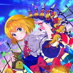 This is a pixiv picture whose title is 七色の人形使い.