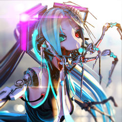 This is a pixiv picture whose title is 骸音シーエ / シーエ 10周年！.