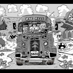 This is a pixiv picture whose title is 男３人車旅.