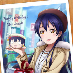 This is a pixiv picture whose title is umi生日快乐！.