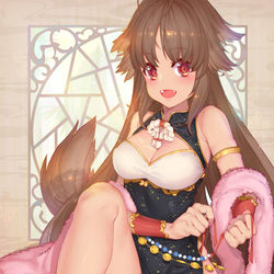 This is a pixiv picture whose title is カオリ (チャイナドレス).