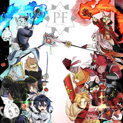 This is a pixiv picture whose title is 【PFLS】モフれ！テイル島大戦争！【テイル島の戦い】.