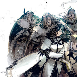 This is a pixiv picture whose title is 【PFLS】氷河と魔物.