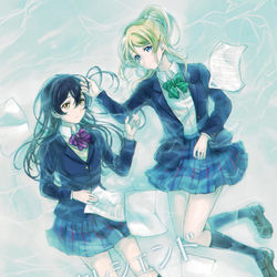 This is a pixiv picture whose title is 「恋心クレシェンド」.