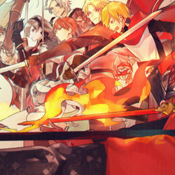 This is a pixiv picture whose title is 【PFLS】火と嵐.