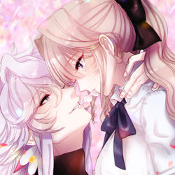 This is a pixiv picture whose title is あなたにキスする10秒前。.