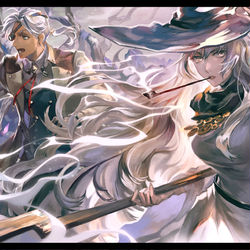This is a pixiv picture whose title is 【PFLS】白煙の魔女.