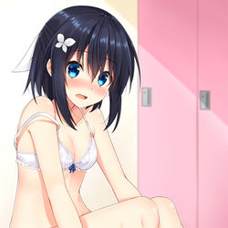 This is a pixiv picture whose title is 「……（思考停止）」.