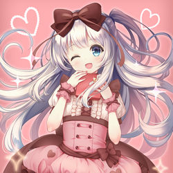 This is a pixiv picture whose title is ストロベリーとチョコミント.