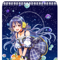 This is a pixiv picture whose title is 海未誕2019.