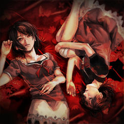 This is a pixiv picture whose title is 贄の運命.