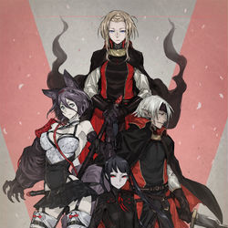This is a pixiv picture whose title is 【PFLS】燃えるは炎か.
