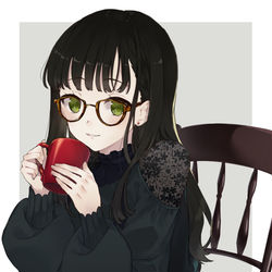 This is a pixiv picture whose title is ホッ、と一息.