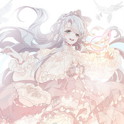 This is a pixiv picture whose title is 爱河.