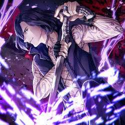 This is a pixiv picture whose title is V.