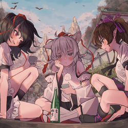 This is a pixiv picture whose title is 天狗.