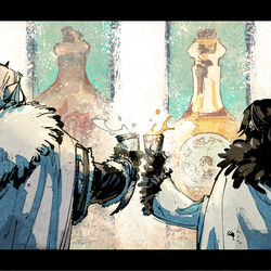 This is a pixiv picture whose title is 【PFLS】一杯の酒.
