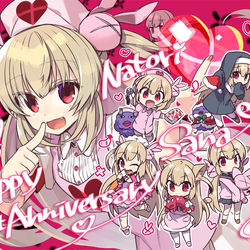 This is a pixiv picture whose title is 名取さなちゃん一周年！.