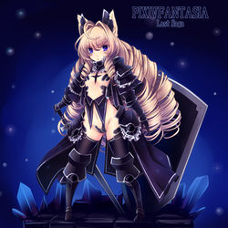 This is a pixiv picture whose title is 【PFLS】黒水晶の見習い騎士クイエル【輝ける十二騎士見習い】.