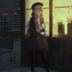 This is a pixiv picture whose title is 赤い花.