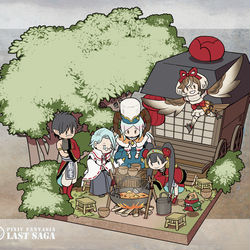 This is a pixiv picture whose title is 【PFLS】おふるまい.
