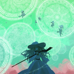This is a pixiv picture whose title is 【PFLS】多重詠唱.