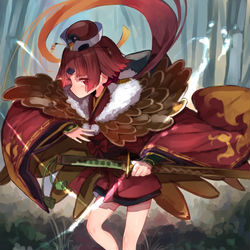 This is a pixiv picture whose title is 紅閻魔.
