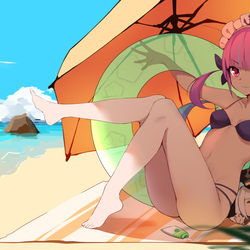This is a pixiv picture whose title is Aqua💗.