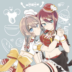 This is a pixiv picture whose title is 商店街 ローカルガールズ！.