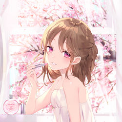 This is a pixiv picture whose title is 🌸.