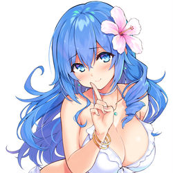 This is a pixiv picture whose title is 水着藍さん.