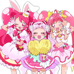 This is a pixiv picture whose title is み〜んなピンク！.