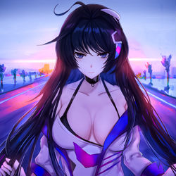 This is a pixiv picture whose title is 無人之境.