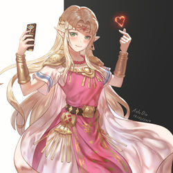 This is a pixiv picture whose title is Zelda loves you ❤️.