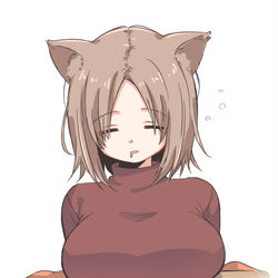 This is a pixiv picture whose title is こたつでウトウト.