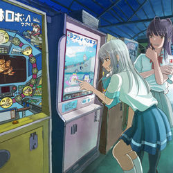 This is a pixiv picture whose title is 屋上は魅惑の空間.