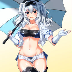 This is a pixiv picture whose title is レースクイーンな鹿島.