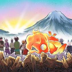 This is a pixiv picture whose title is 【PFLS】延焼の終焉.