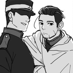 This is a pixiv picture whose title is 腐向け　勇尾.