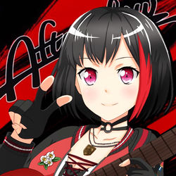 This is a pixiv picture whose title is バンドリ 美竹蘭.