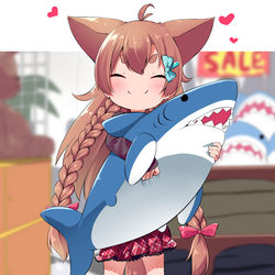 This is a pixiv picture whose title is サメ！.