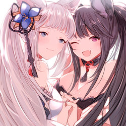 This is a pixiv picture whose title is ユエ&ソシ水着.