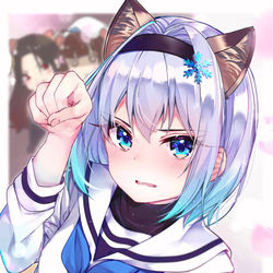 This is a pixiv picture whose title is ｢に...にゃー｣.